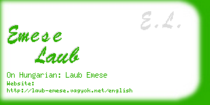 emese laub business card